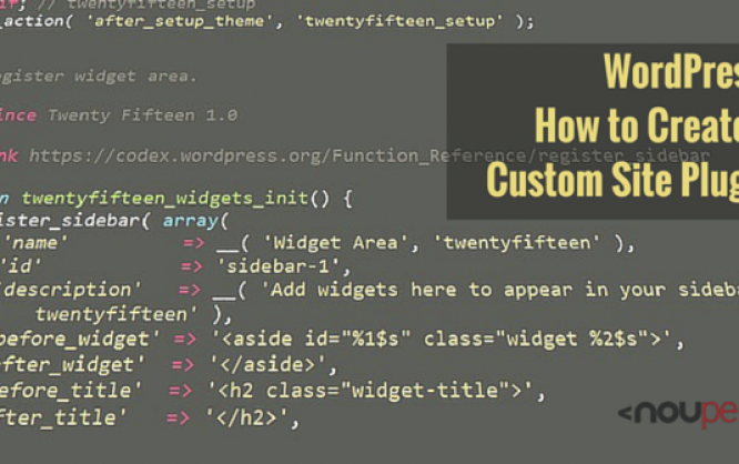 WordPress: How to Create a Custom Site Plugin