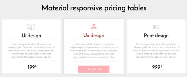material-rrsponsive-pricing-table