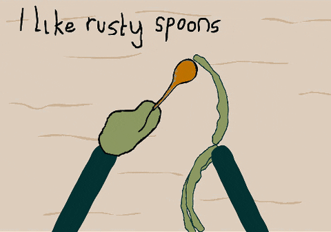 salad fingers rusty spoon