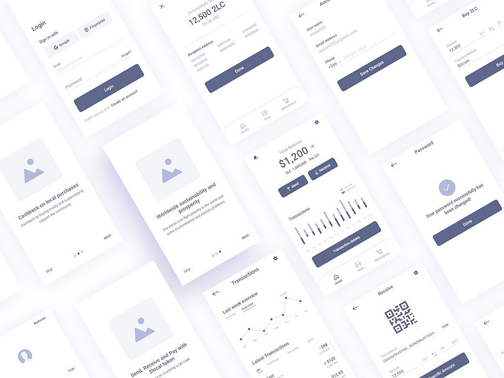 wireframe examples of a mobile application