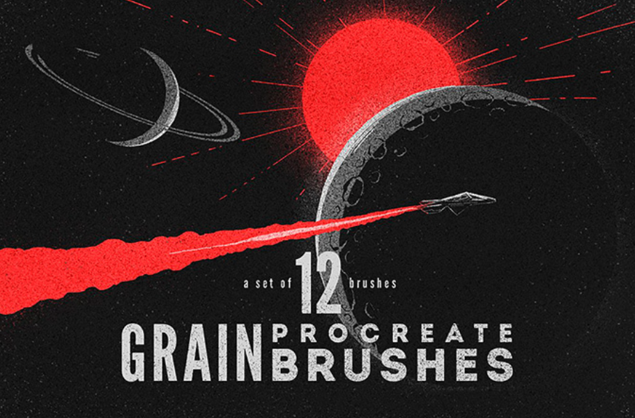 Grain Procreate Brushes by MiksKS