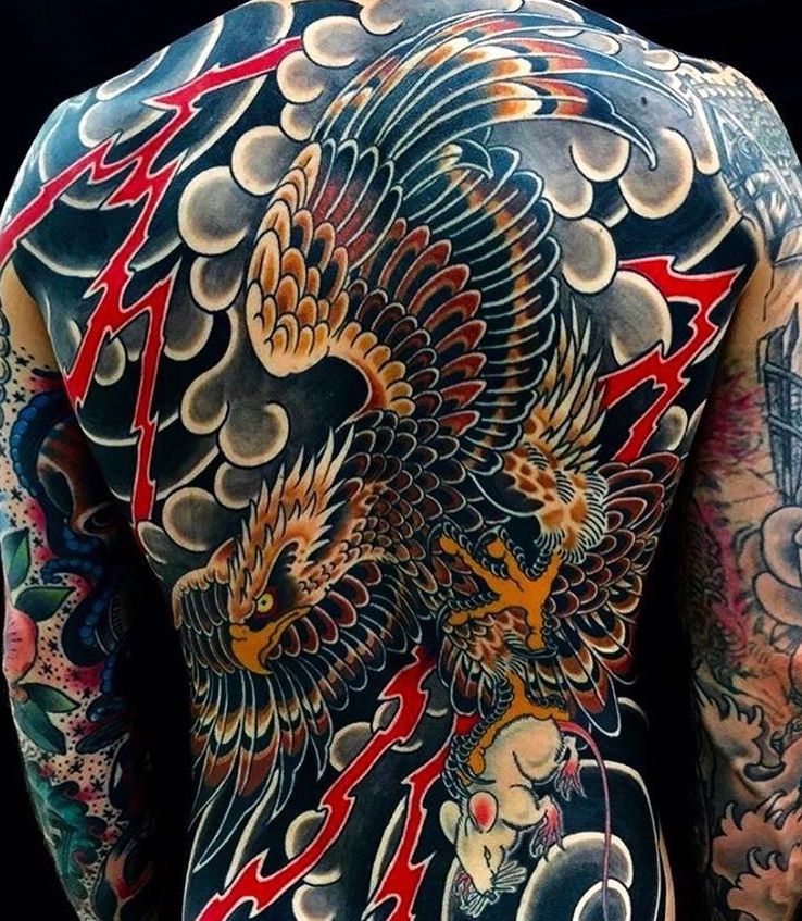 traditional japanese tattoo eagle tattoo