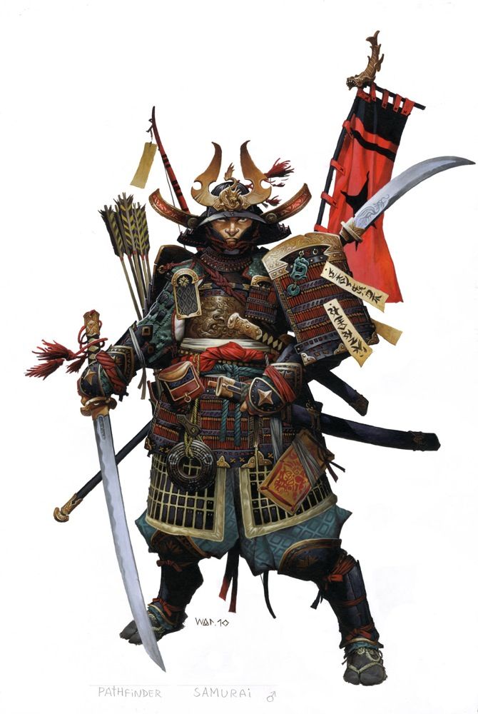 fantasy concept art samurai weapon master