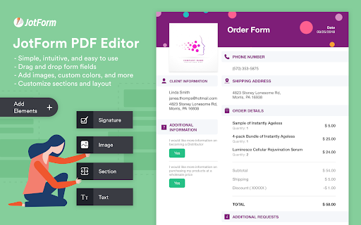 JotForm PDF Editor