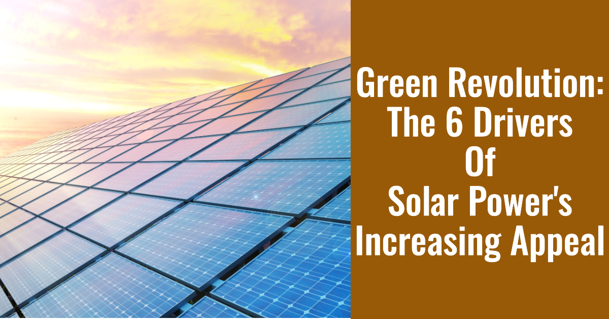 #Green Revolution: The 6 Drivers Of Solar Power’s Increasing Appeal