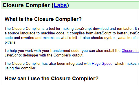 Closure Compiler 