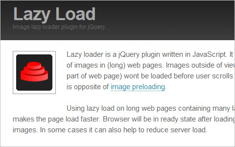   Lazy Load Plugin for jQuery  