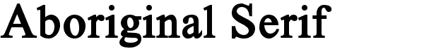 Aboriginal Serif Bold free transitional serif font