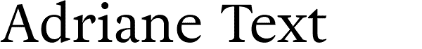 Adriane Text transitional serif font