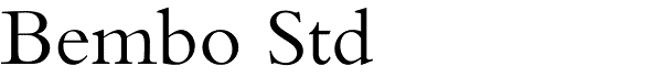 Bembo old style serif font
