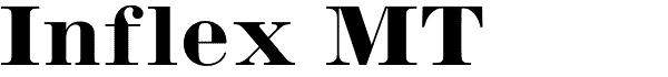 Inflex modern serif font
