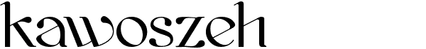 Kawoszeh free freeform serif font