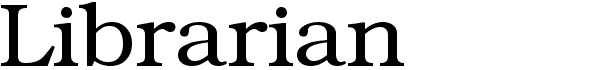 Librarian Regular free transitional serif font