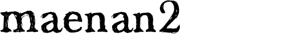 Maenan2 free modern serif font