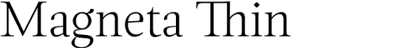 Magneta transitional serif font