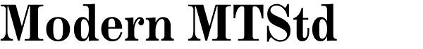 Monotype Modern modern serif font