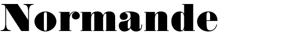 Normande modern serif font