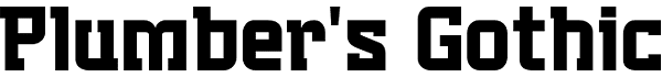 Plumber's Gothic free slab serif font