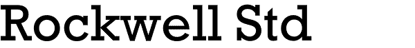 Rockwell slab serif font