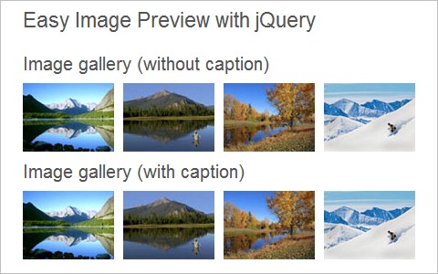 Easiest Tooltip and Image Preview Using jQuery 