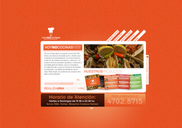 Hoy No Cocinas On Showcase Of Web Design In  Argentina