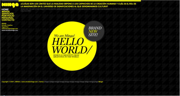 Minga On Showcase Of Web Design In Argentina