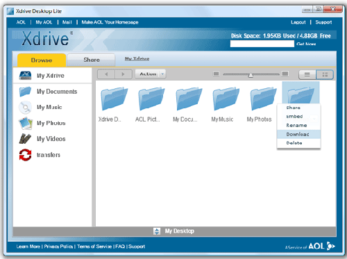 Xdrive Desktop Live