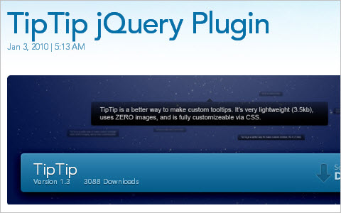 TipTip jQuery Plugin