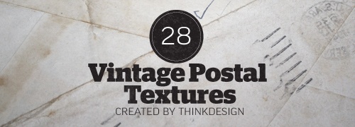 28 Vintage Postal Textures