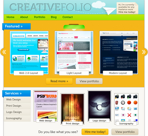 How to Make a Vibrant Portfolio Web Design in Photoshop