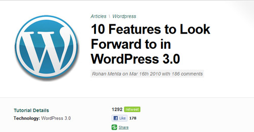 10 Features to Look Forward to in WordPress 3.0 