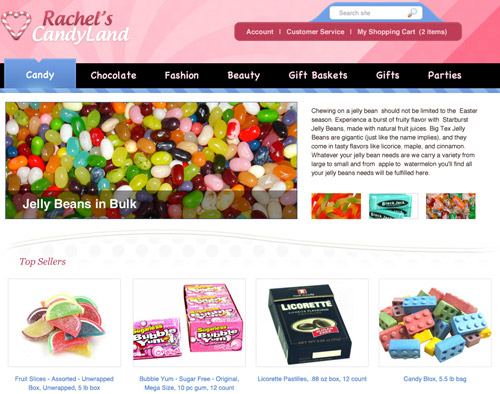 Create a Colorful Candy Store Website Layout in Photoshop
