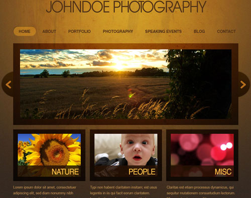 Create an Elegant Photography Web Layout in Photoshop