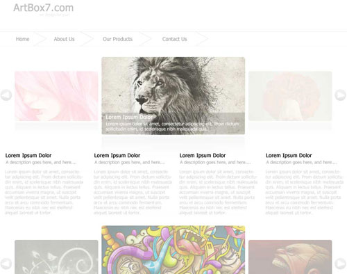 Create a minimalist web site design in Photoshop