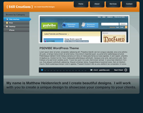 Design a Modern Portfolio Web Layout in Photoshop