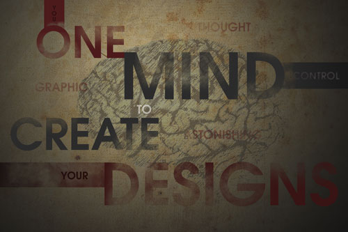 Creating a simple but creative graphic typography wallpaper design