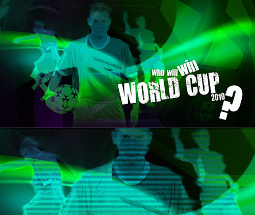 Create an Abstract Wallpaper for World Cup 2010 
